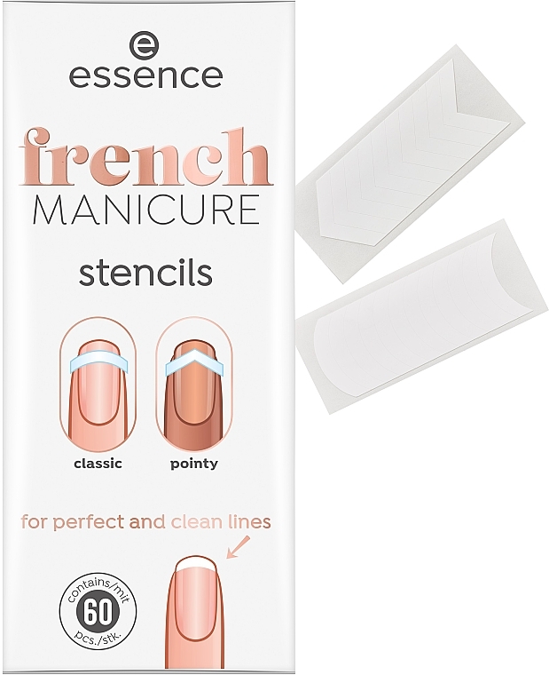 Шаблони для французького манікюру - Essence French Manicure Stencils Classic & Pointy — фото N2