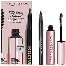 Духи, Парфюмерия, косметика Набор для бровей - Anastasia Beverly Hills Fuller Looking & Feathered Medium Brown Brow Kit (b/pen/0.5ml + b/gel/7.85ml)