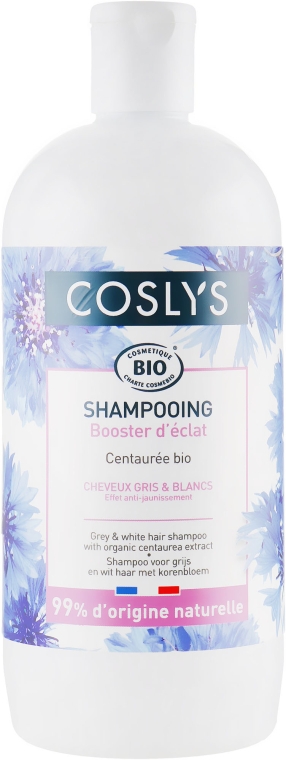 Шампунь для седых волос с экстрактом василька - Coslys Shampoo 