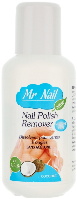 Жидкость для снятия лака "Кокос" - Ados Mr Nail Polish Remover Coconut