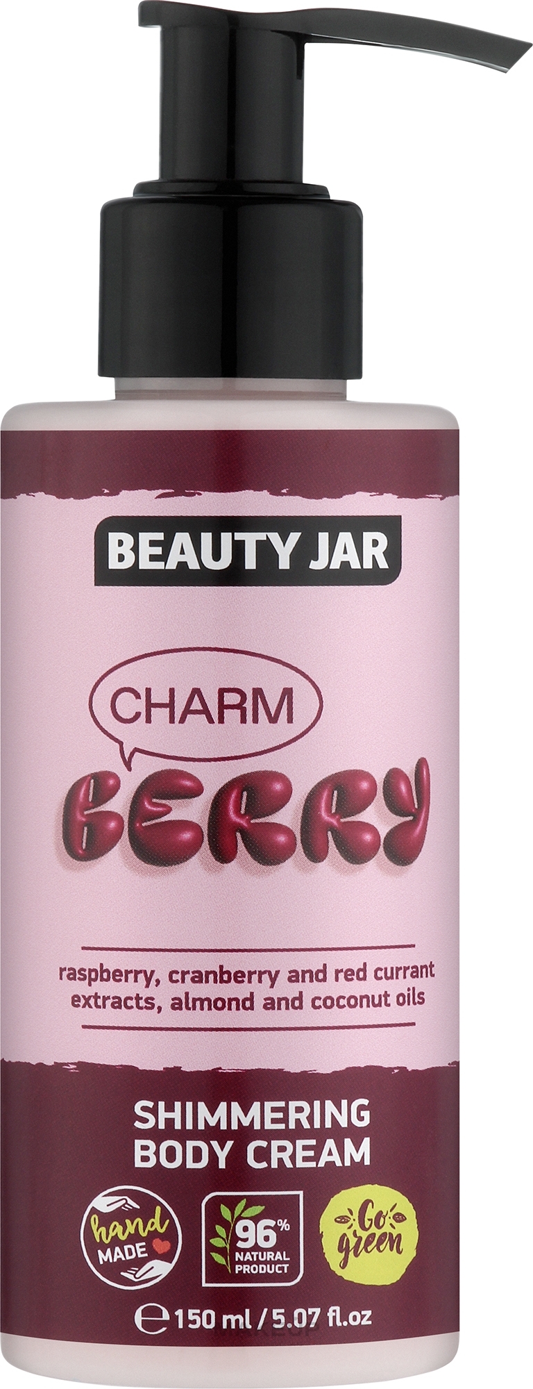 Крем для тела мерцающий "Шарм-ягодка" - Beauty Jar Body Cream — фото 150ml