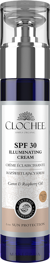 Осветляющий крем для лица - Clochee Illuminating Cream SPF30 — фото 50ml