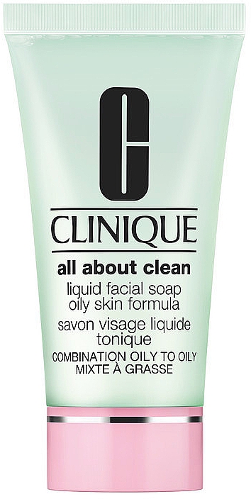 Сильнодіюче рідке мило для жирної шкіри - Clinique All About Clean Liquid Facial Soap — фото N1