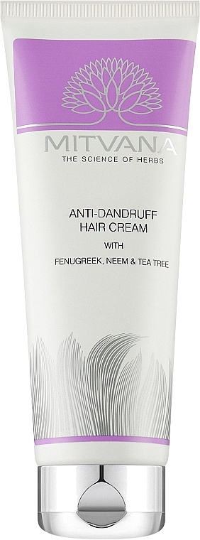 Крем для волос против перхоти с маслом чайного дерева, нимом и пажитником - Mitvana Anti Dandruff Hair Cream — фото N1