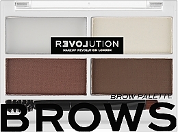Палетка для брів - Relove By Revolution Colour Cult Brow Palette — фото N2
