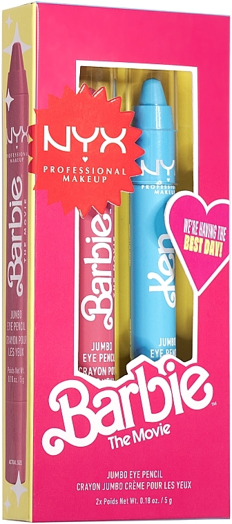 Набір для макіяжу очей - NYX Professional Makeup Barbie Limited Edition Collection Jumbo Eye Pencil (eye/pencil/2x5g) — фото N1