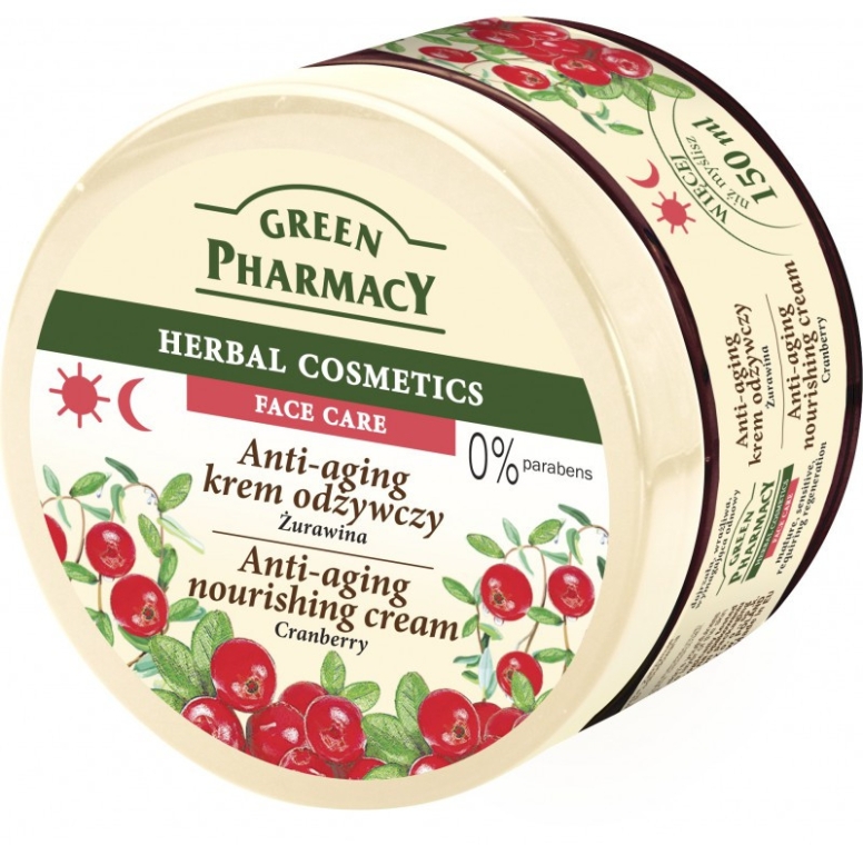 Крем для лица "Клюква" - Green Pharmacy Anti-Aging Cranberry Nourishing Cream — фото N1