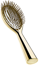 Парфумерія, косметика Щітка для волосся міні, золото - Acca Kappa Goldplated Hair Brush Travel-Sized Natural Rubber Cushion