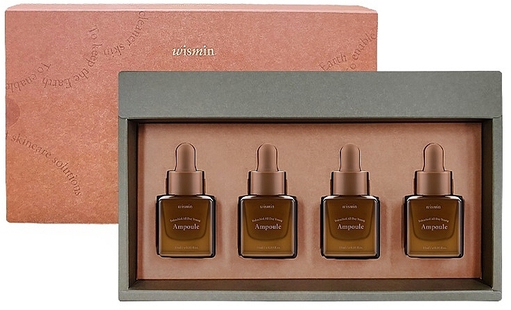 Набор - Wismin Bakuchiol All Day Young Ampoule Set (ampoule/4x15ml) — фото N1