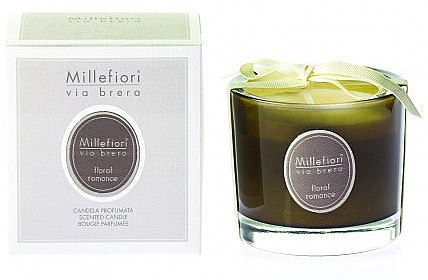 Ароматическая свеча "Цветочный роман" - Millefiori Milano Via Brera Candle Floral Romance — фото N1