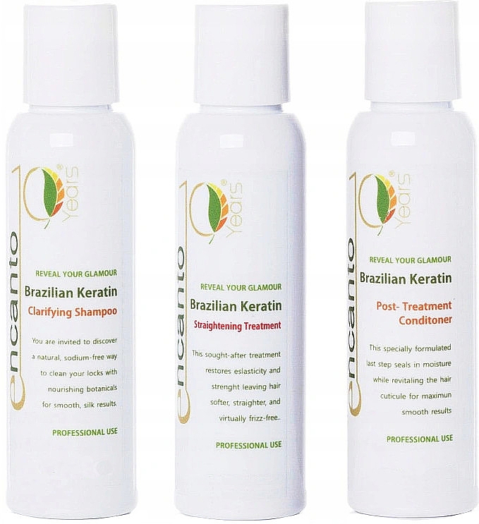 Набор - Encanto Brazilian Keratin Treatment Kit (shmp/473ml + treatm/473ml + cond/473ml) — фото N1