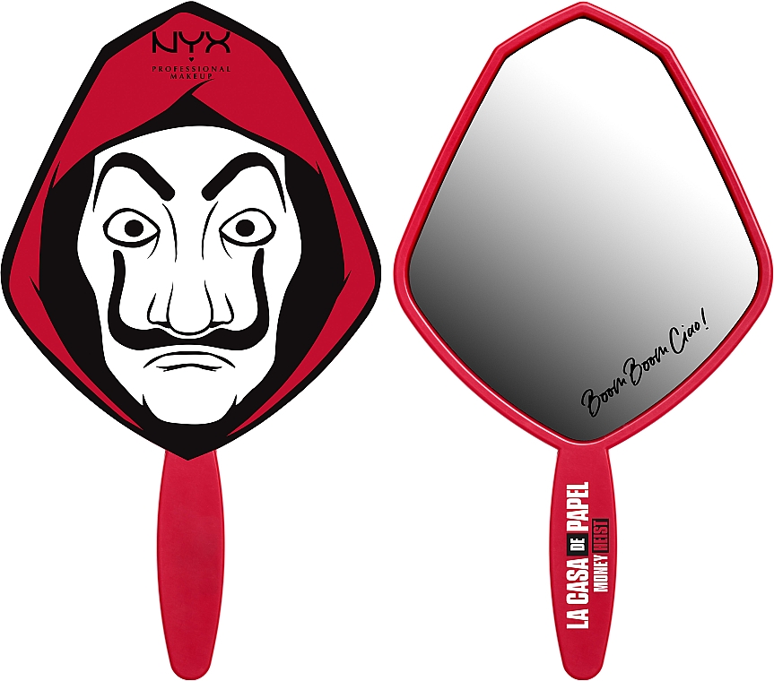 Дзеркало, червоне - NYX Professional Makeup La Casa De Papel Money Heist Hand Held Mirror