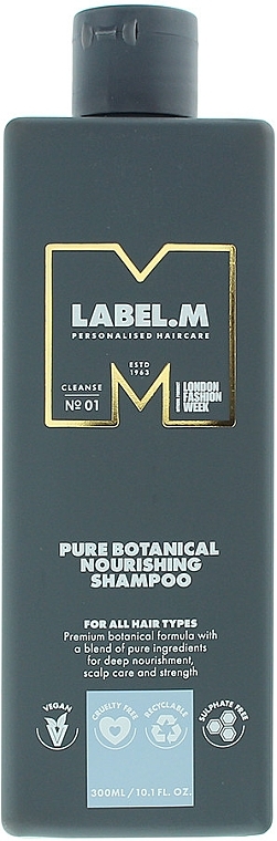 Шампунь для волос - Label.m Pure Botanical Nourishing Shampoo  — фото N1