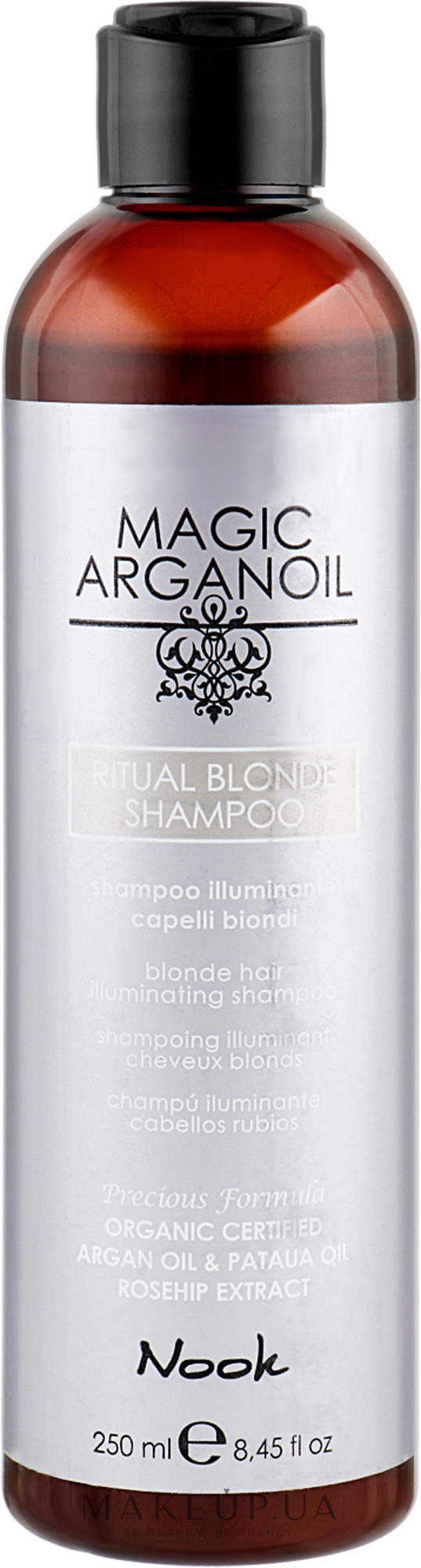 Шампунь для сияния светлых волос - Nook Magic Arganoil Ritual Blonde Shampoo — фото 250ml