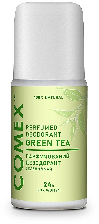 Дезодорант натуральний "Зелений чай" - Comex Ayurvedic Natural 24H — фото N2