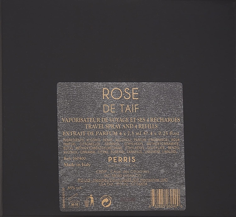 Perris Monte Carlo Rose de Taif - Набір (perfume/4x7,5ml + perfume case) — фото N3