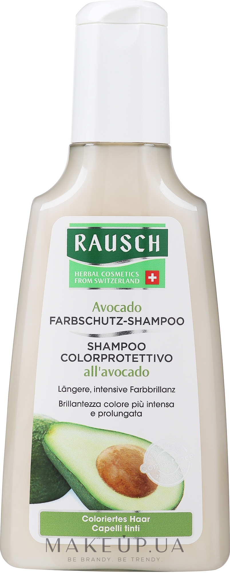 Шампунь для захисту кольору волосся, з авокадо - Rausch Avocado Color Protecting Shampoo — фото 200ml