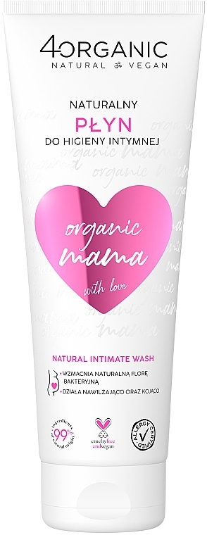 Натуральная жидкость для интимной гигиены - 4Organic Organic Mama Natural Intimate Wash — фото N1