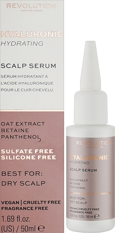 Зволожувальна сироватка з гіалуроновою кислотою - Makeup Revolution Hyaluronic Acid Hydrating Scalp Serum — фото N2