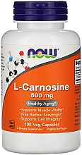 Пищевая добавка "L-карнозин", 500 мг - Now Foods L-Carnosine Veg Capsules — фото N3