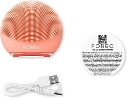 Щітка для очищення та масажу обличчя у подорожі - Foreo Luna 4 Go Facial Cleansing & Massaging Device Peach Perfect — фото N3