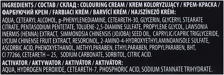 Venita Professional Henna Color Cream Eyebrow Tint Cream Goji Extract - Крем-фарба для фарбування брів з хною — фото N12