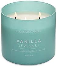 Духи, Парфюмерия, косметика Ароматическая свеча с тремя фитилями - Colonial Candle Scented With Three Wicks Vanilla Sea Salt