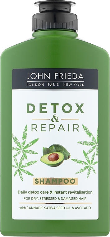 Шампунь для очищения и восстановления волос - John Frieda Detox & Repair Shampoo