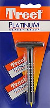 Мужской бритвенный станок для бритья - Treet Platinum Safety Razor — фото N1