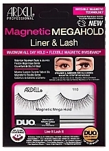 Парфумерія, косметика Набір - Ardell Magnetic Megahold Liner & Lash 110 (eye/liner/2.5g + lashes/2pc)