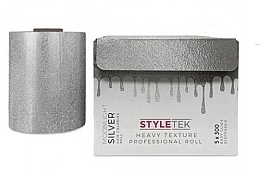 Парфумерія, косметика Фольга для волосся зі зручним вийманням окремих аркушів, 5x300, срібна - StyleTek