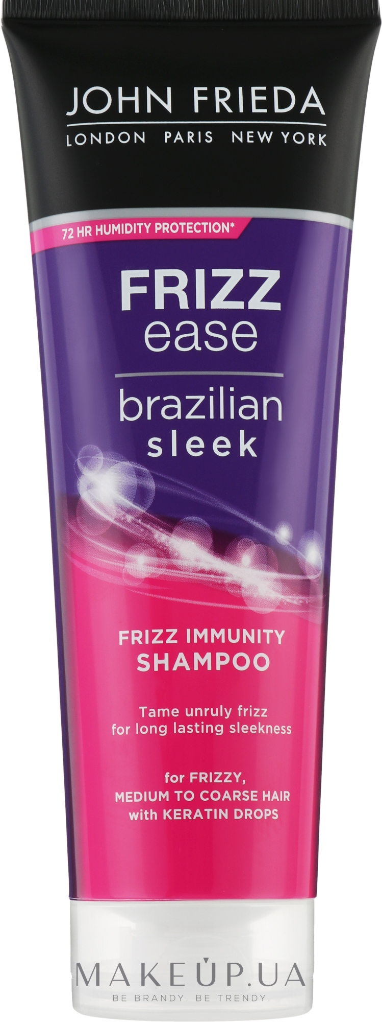Шампунь выпрямляющий для волос - John Frieda Frizz Ease Brazilian Sleek Shampoo — фото 250ml