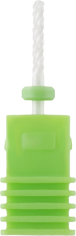 Насадка для фрезера керамическая (С) зеленая, Cylindrical Shape 3/32 - Vizavi Professional — фото N1