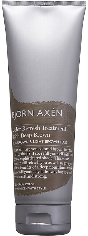 Маска для темного волосся - BjOrn AxEn Color Refresh Treatment Rich Deep Brown — фото N1