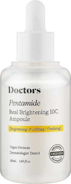 Сыворотка для осветления и ровного тона кожи - Doctors Pentamide Real Brightening 10C Ampoule — фото N1