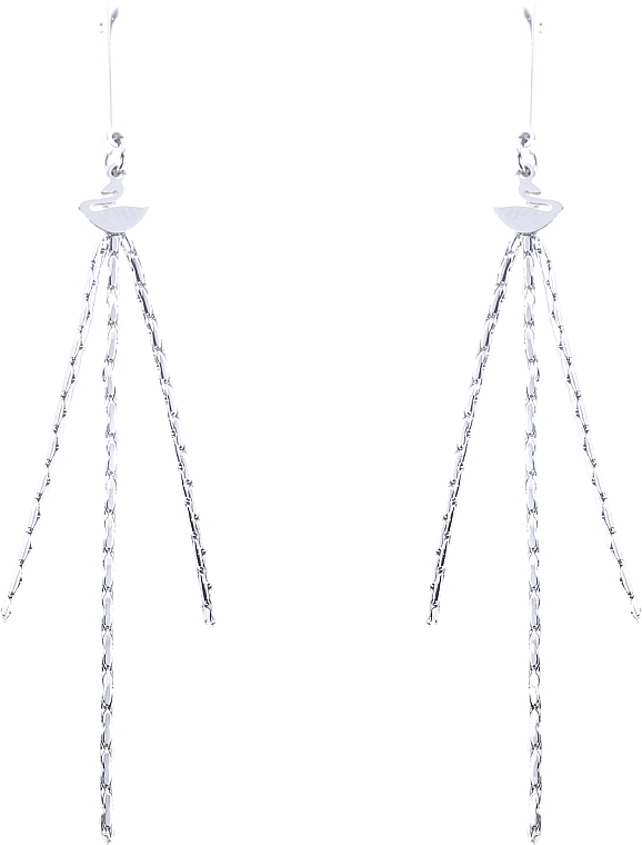 Серьги женские, цепочки-подвески, серебро - Lolita Accessories — фото N1