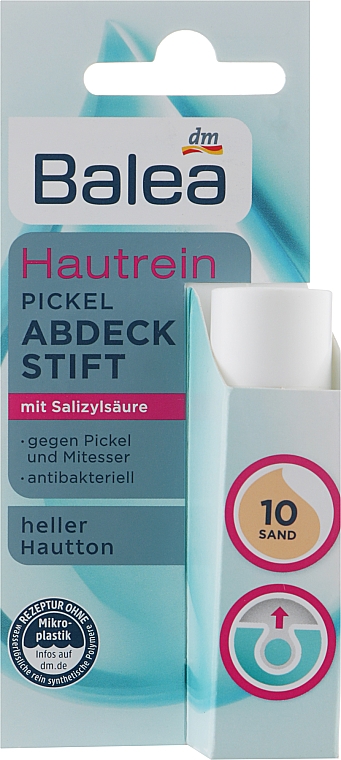 Консилер проти прищів, тон 10 - Balea Hautrein Pickel Abdeck Stift Color 10 — фото N3