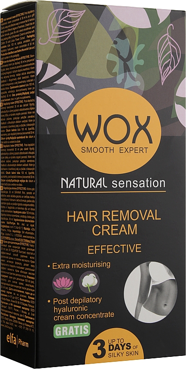 Крем для депиляции "Эффективный" - WOX Smooth Expert Hair Removal Cream Effective — фото N1