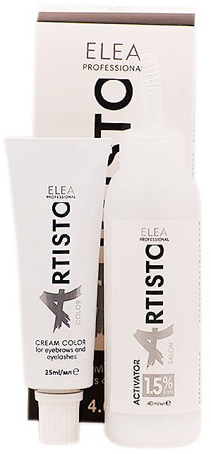 Краска для бровей и ресниц - Elea Professional Artisto Cream Color For Eyebrows And Eyelashes