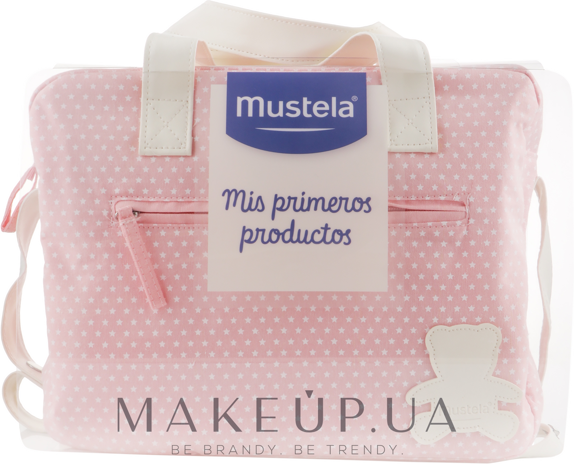 Mustela Baby Bag My First Products Pink Set (wipes/25pcs + b/cr/50m +  spray/200ml + b/lot/300ml + sh/gel/500ml + bag) - Набор: купить по лучшей  цене в Украине