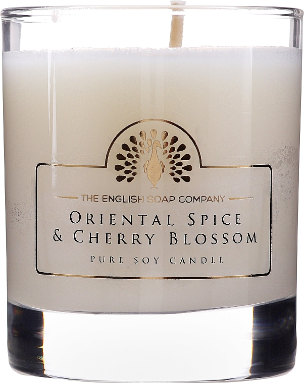 Ароматическая свеча - The English Soap Company Oriental Spice and Cherry Blossom Candle — фото N1