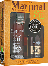 Парфумерія, косметика Набір для відновлення волосся - Marjinal Argan Hair Treatment (argan/ser/150ml + argan/spray/250ml) *