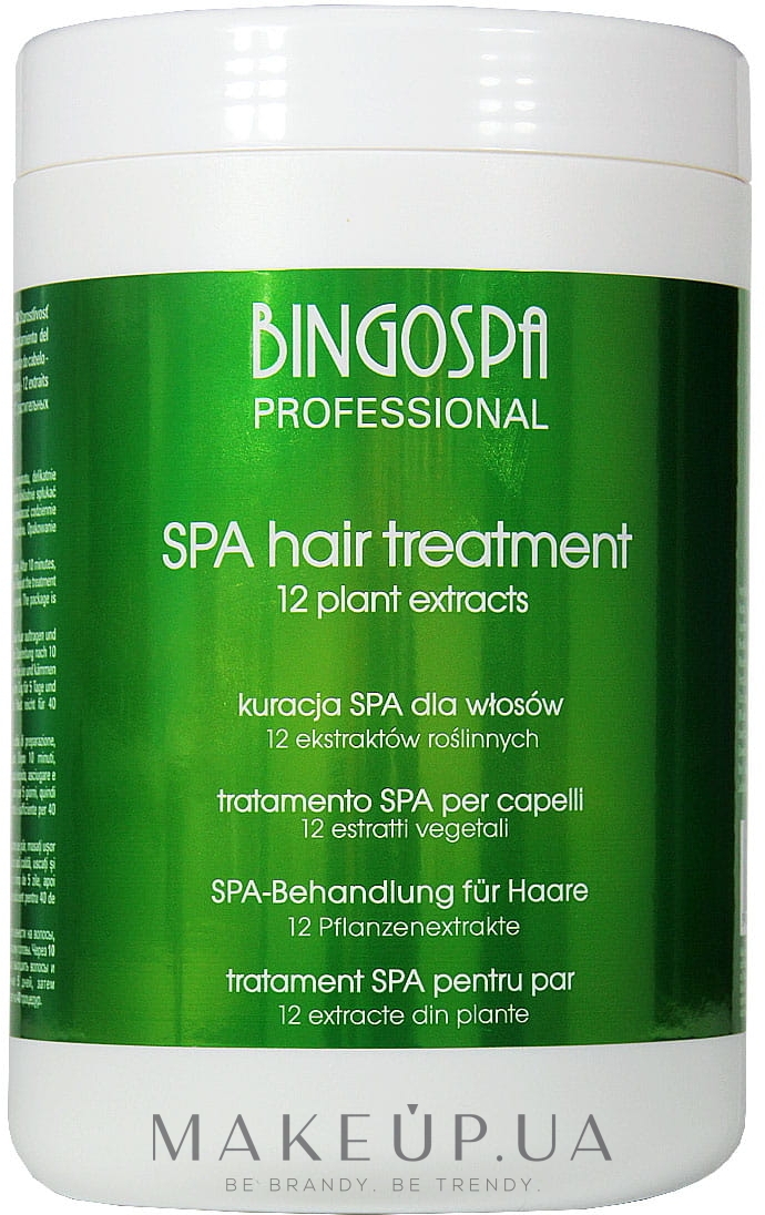 Лечение для волос "12 растительных экстрактов" - BingoSpa Spa Treatment For Hair 12 Plant Extracts — фото 1000g