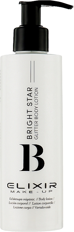 Лосьйон для тіла з глітером - Elixir Make-up Bright Star Glitter Body Lotion — фото N1