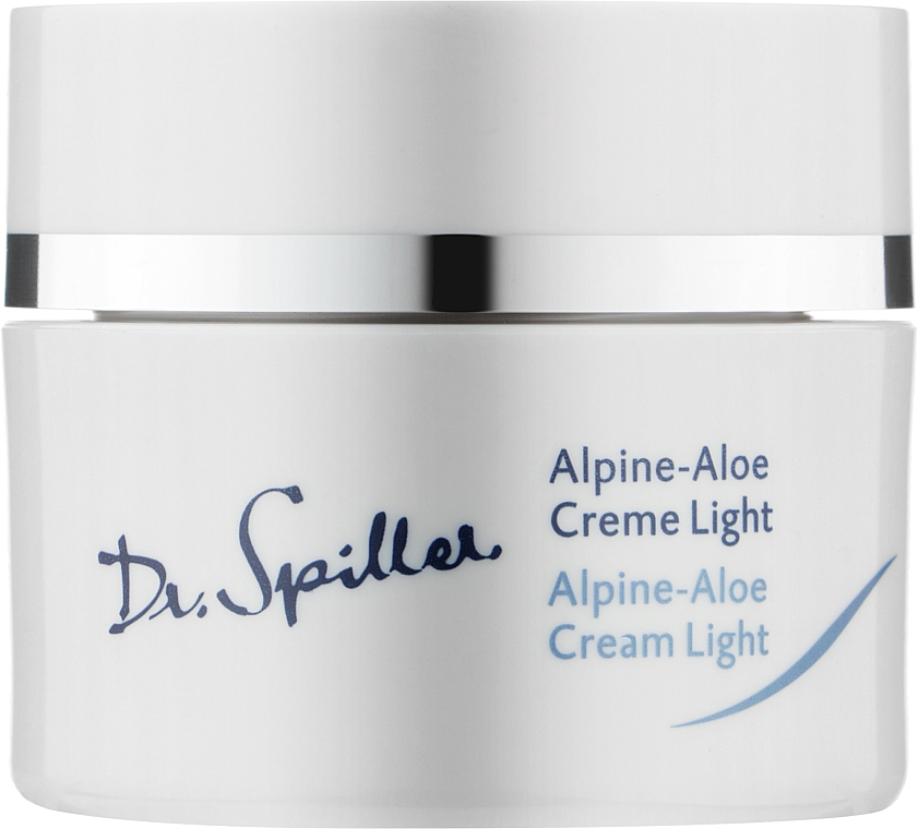 Легкий крем з екстрактом альпійського алое - Dr. Spiller Alpine-Aloe Cream Light — фото N1