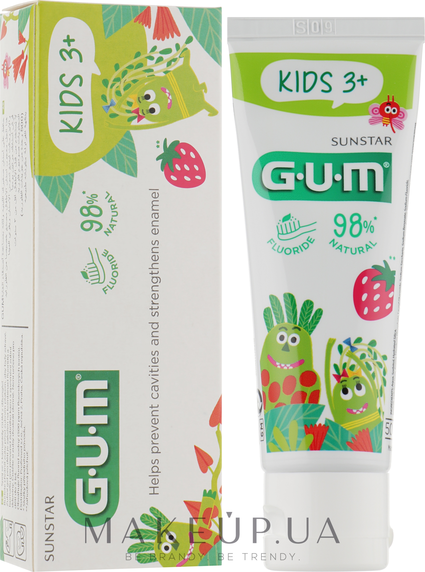 Зубная паста-гель для детей со вкусом клубники - G.U.M Kids Monster — фото 50ml