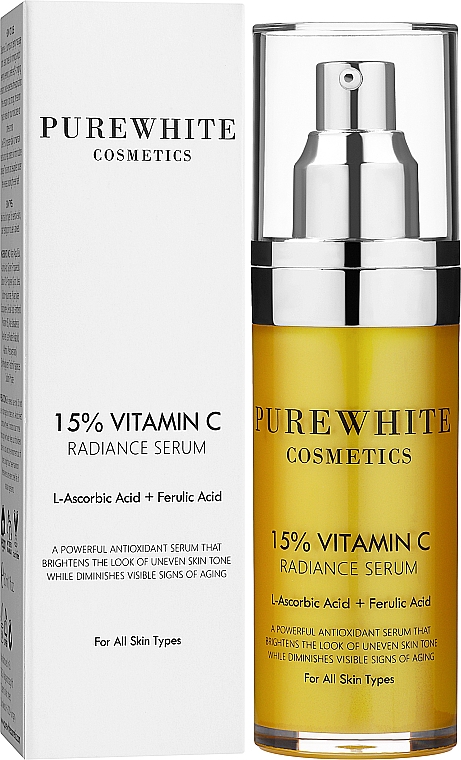 Сироватка з вітаміном С - Pure White Cosmetics 15% Vitamin C Radiance Serum — фото N2