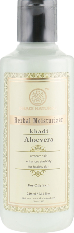 Натуральний антивіковий зволожувальний лосьйон для тіла "Алое вера" - Khadi Natural Moisturizer Aloe Vera