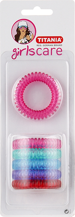Резинки для волос "Anti Ziep", 6 шт, диаметр 4 см - Titania