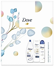 Духи, Парфюмерия, косметика Набор - Dove Nourishing Beauty Gift Set (sh/gel/250ml + b/lotion/250ml + deo/150ml)